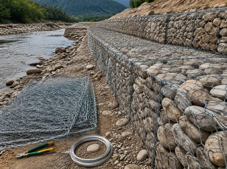 达孜工业园区河道边坡石笼网